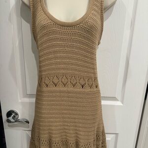 Lulu's Tan Knit Dress